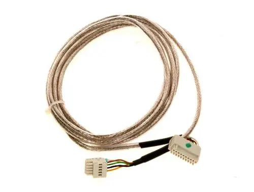 Kabel mit zwei Steckverbindern, einem größeren und einem kleineren, zur Verbindung mit dem Luftmassensensor, hergestellt von Bosch.